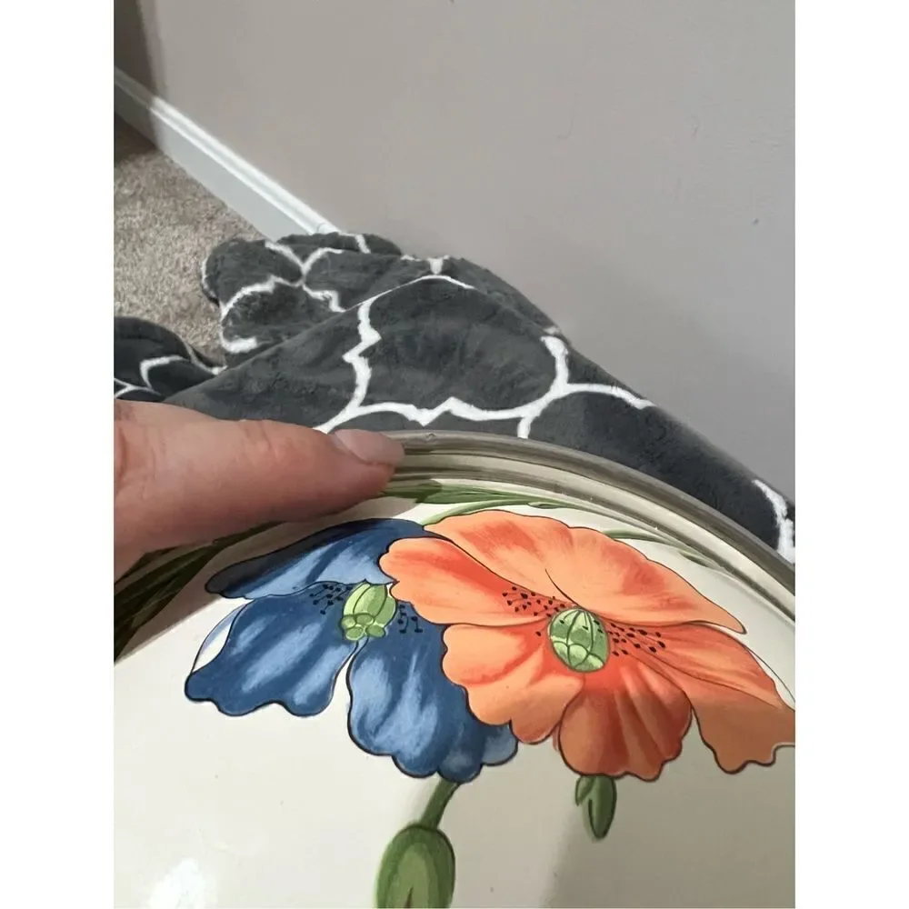 Villeroy & Boch Amapola Enamel Over Metal 2 PC Sauce Pan Pot diameter 7